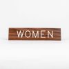 Engraved Sign Women Adhesive Back Walnut- Swanson Christian Products