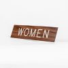 Engraved Sign Women Adhesive Back Walnut- Swanson Christian Products