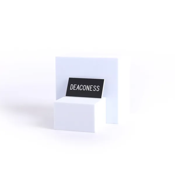 Badge Engraved Deaconess Black Pin- Swanson Christian Products