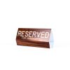 Engraved Pew Sign- Reserved For Handicapped Walnut- Swanson Christian Products