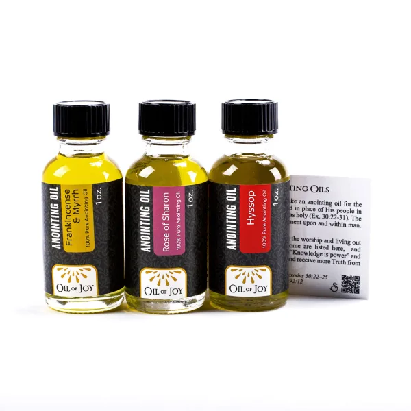 Anointing Oil Assortment 1 oz 3 PC (Myrrh, Spikenard, Frankincense) -Swanson Christian Product