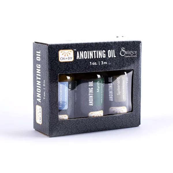 Anointing Oil Assortment 1 oz 3 PC (Myrrh, Spikenard, Frankincense) -Swanson Christian Product