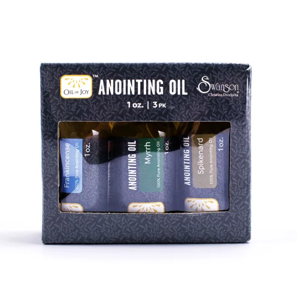 Anointing Oil Assortment 1 oz 3 PC (Myrrh, Spikenard, Frankincense) -Swanson Christian Product