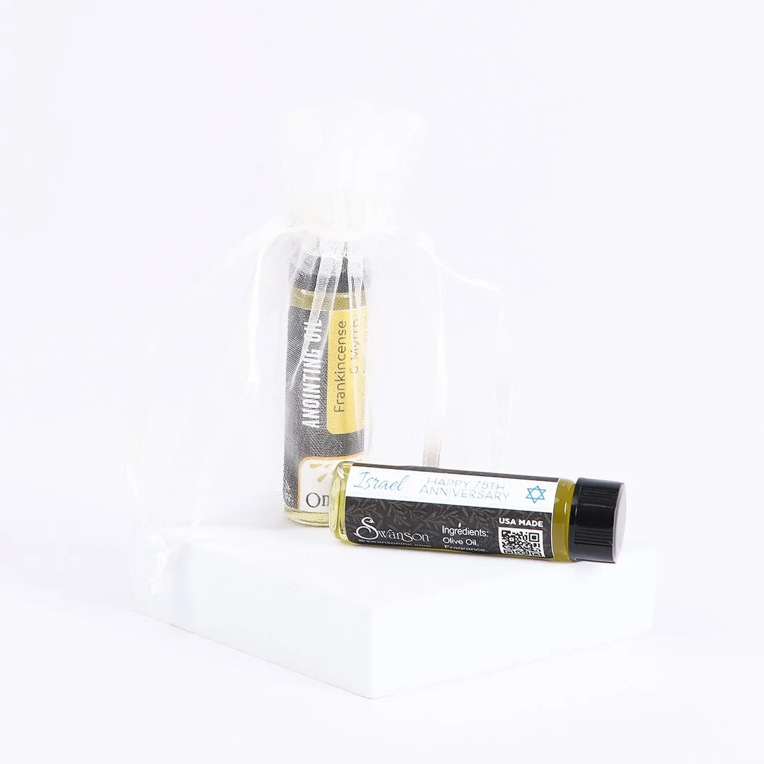 Anointing Oil - Frank & Myrrh Israel - 1/4 oz Bottle -Swanson Christian Product