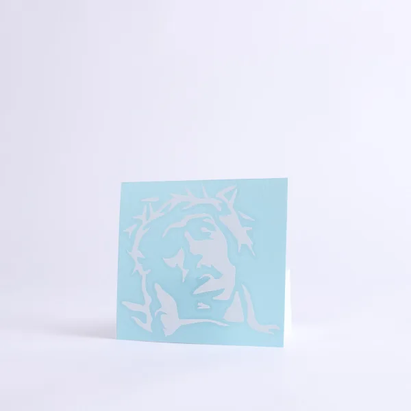 Auto Vinyl Decal - Head Of Christ | Swanson Christian Products