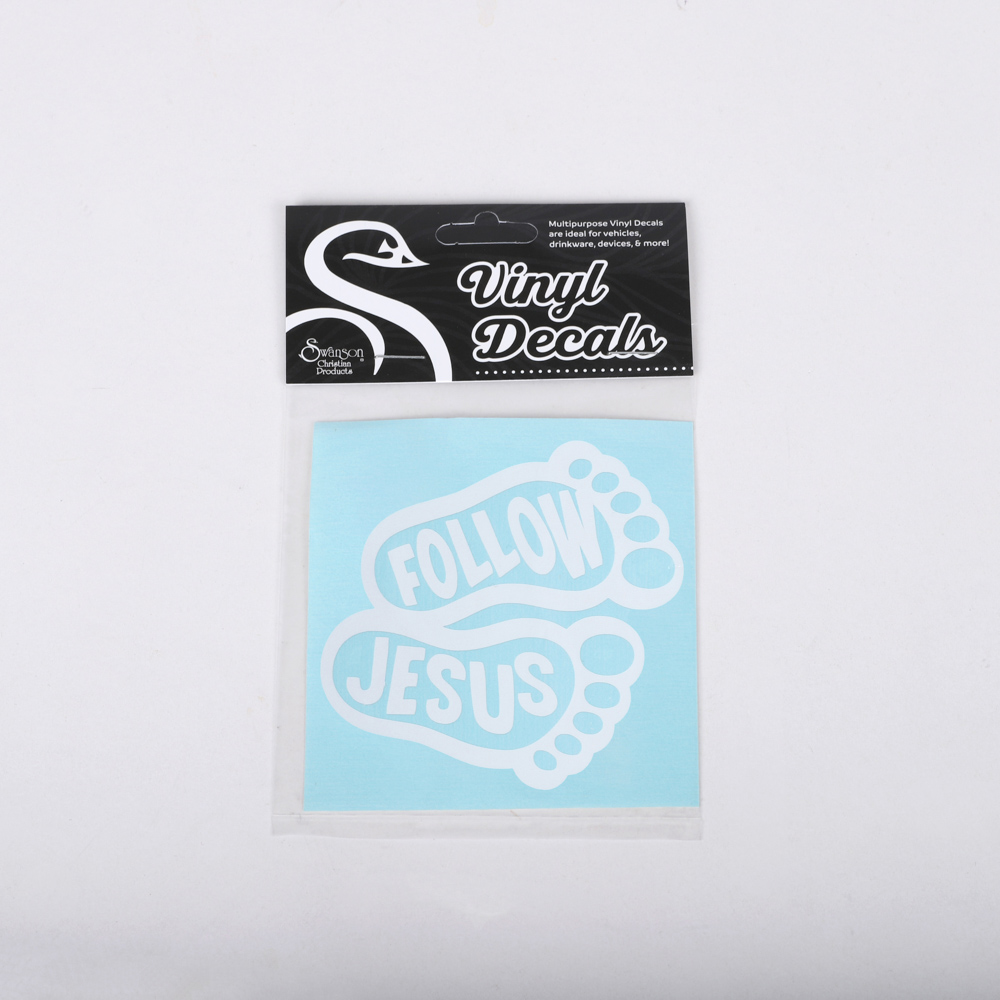 Decal Vinyl Follow Jesus Feet - Image 2
