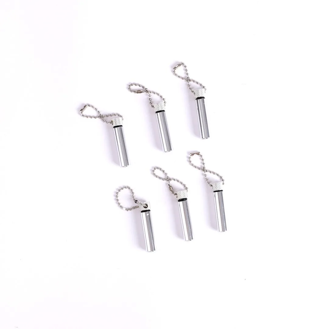 Oil Vial Keychain Silver 1 3/4 Inch Pk6 | Swanson Christian Products