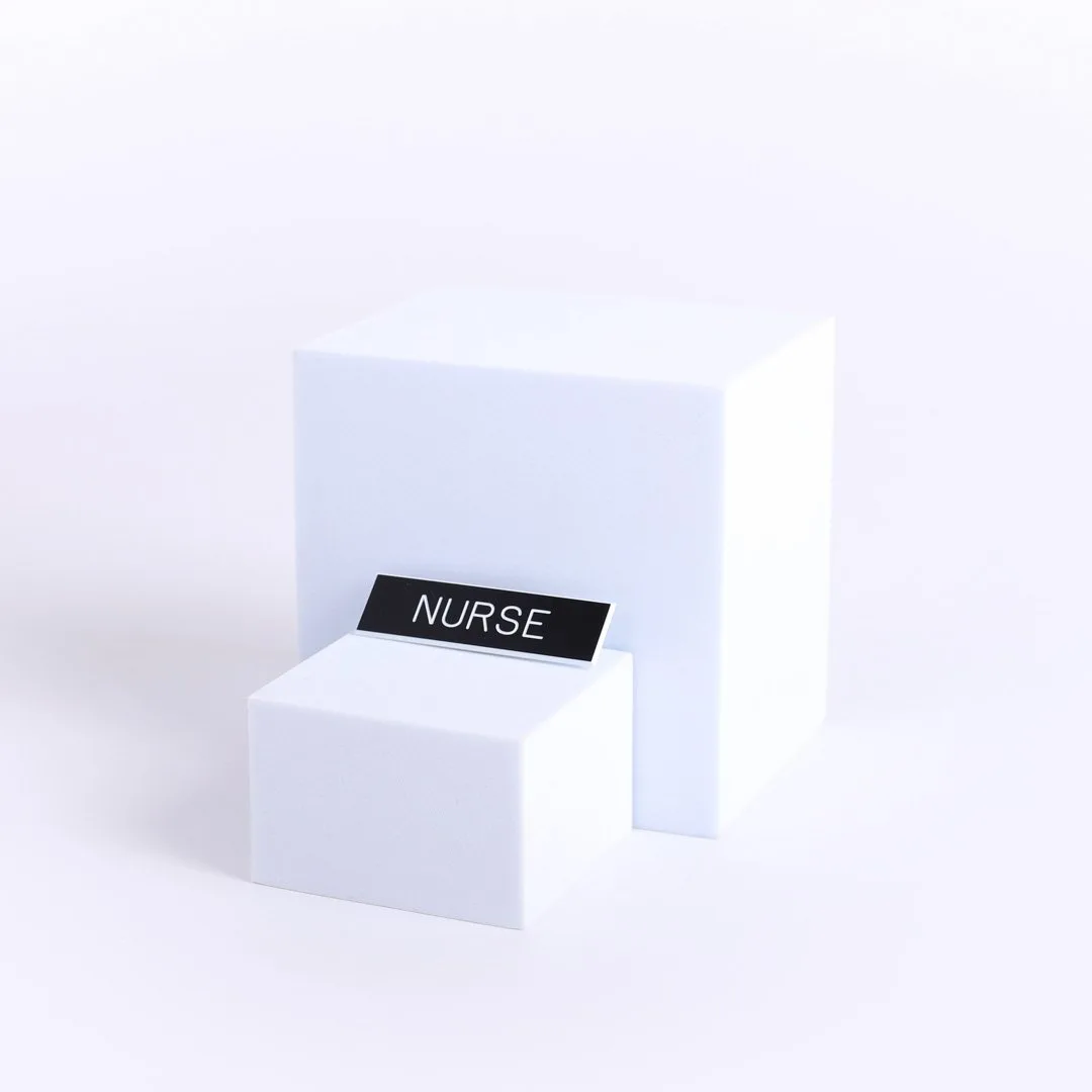 Badge Engraved Nurse Black Pin- Swanson Christian Products
