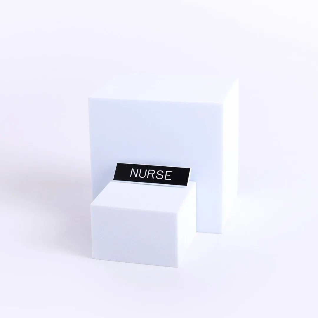 Badge Engraved Nurse Black Pin- Swanson Christian Products