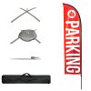 Flag Parking Red Pole Kit w Case- Swanson Christian Products