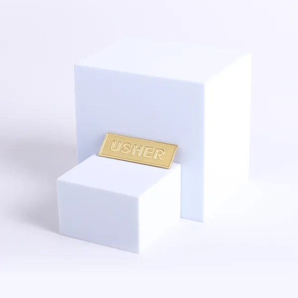 Badge Usher Metal Gold Pin- Swanson Christian Products