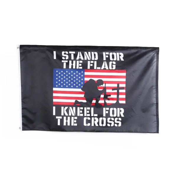US flag- I stand for the flag I kneel for the cross- Swanson Christian Products
