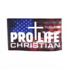 Pro Life Christian american flag