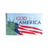 God bless America flag with lady liberty