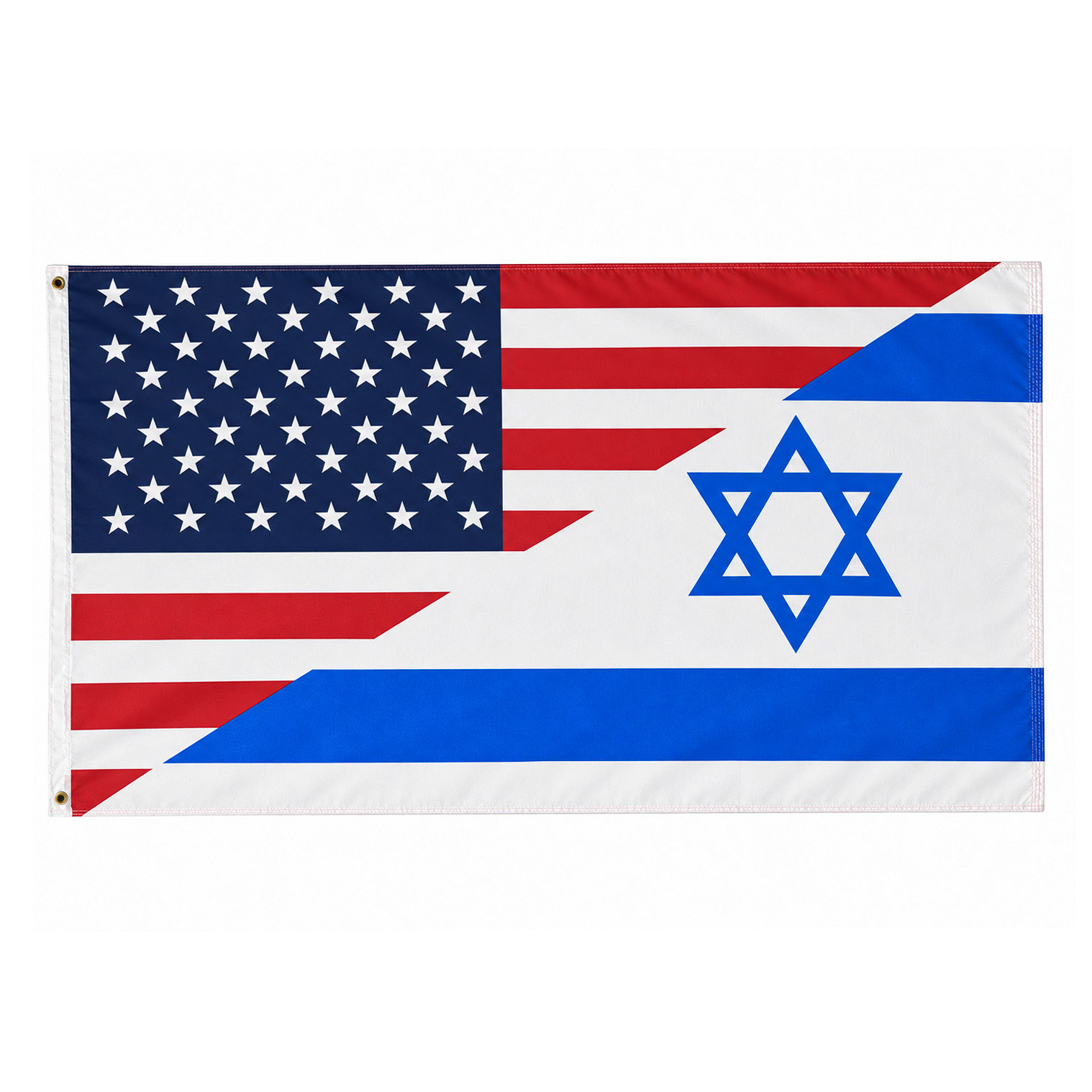 American Israel Flag - United We Stand, 3' x 5'