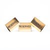 Engraved Pew Sign Reserved Gold 3Inx4In