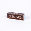 Engraved Pew Sign Reserved 3 Sided Walnut- Swanson Christian Products