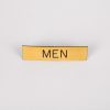 Engraved Sign Men Adhesive Back Gold | Swanson Christian Products