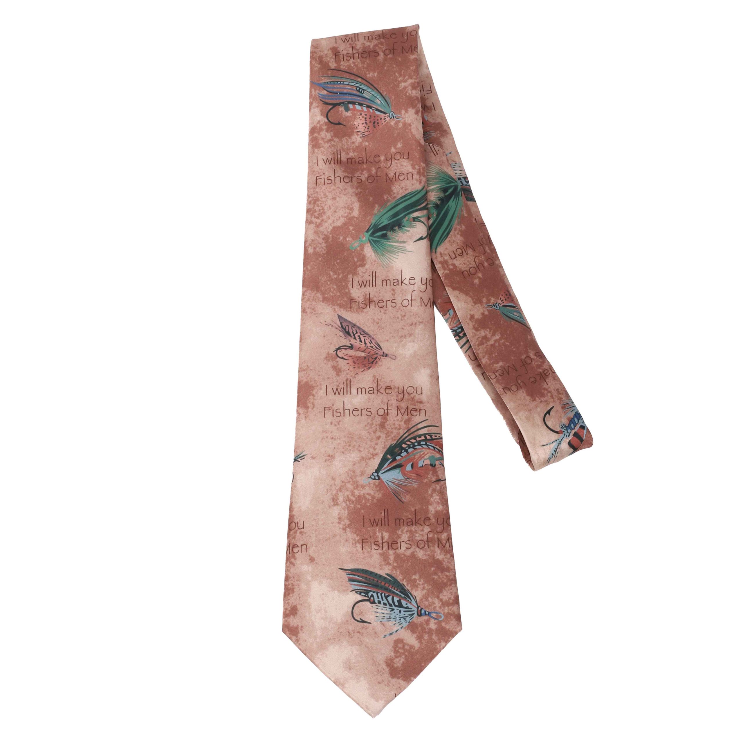 Freeman Tie Silk Fishers Of Men Bronze - Image 8