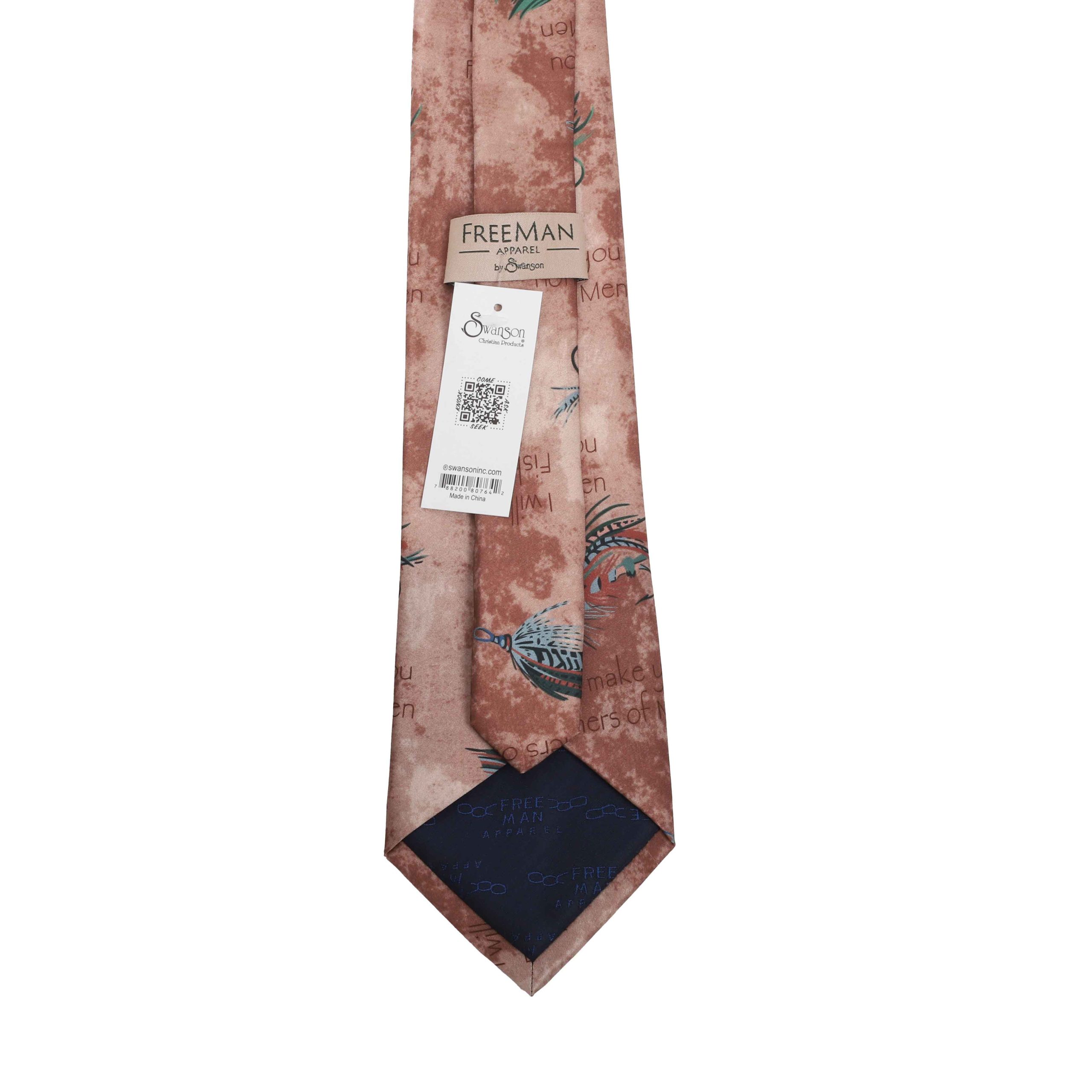 Freeman Tie Silk Fishers Of Men Bronze - Image 3
