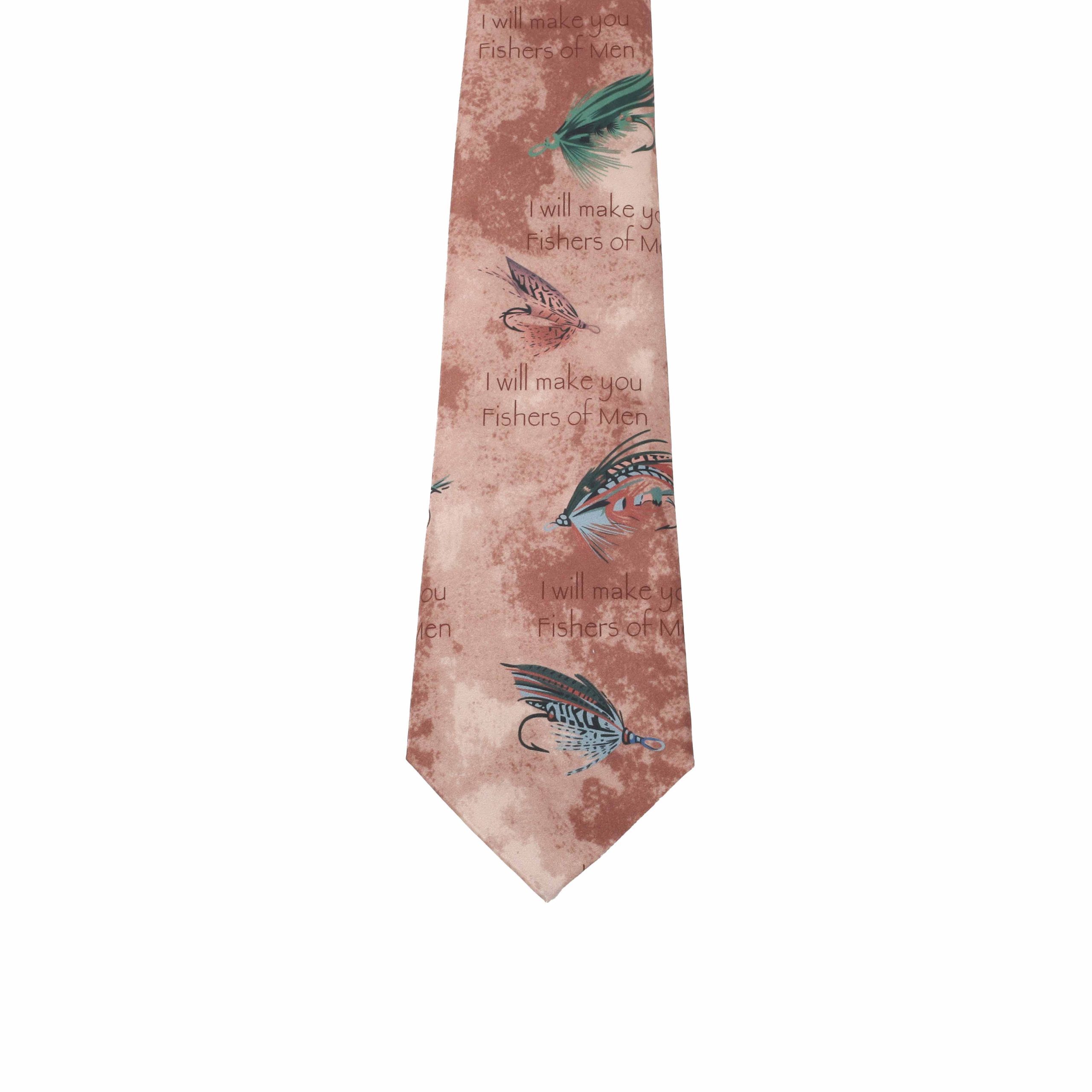 Freeman Tie Silk Fishers Of Men Bronze - Image 5