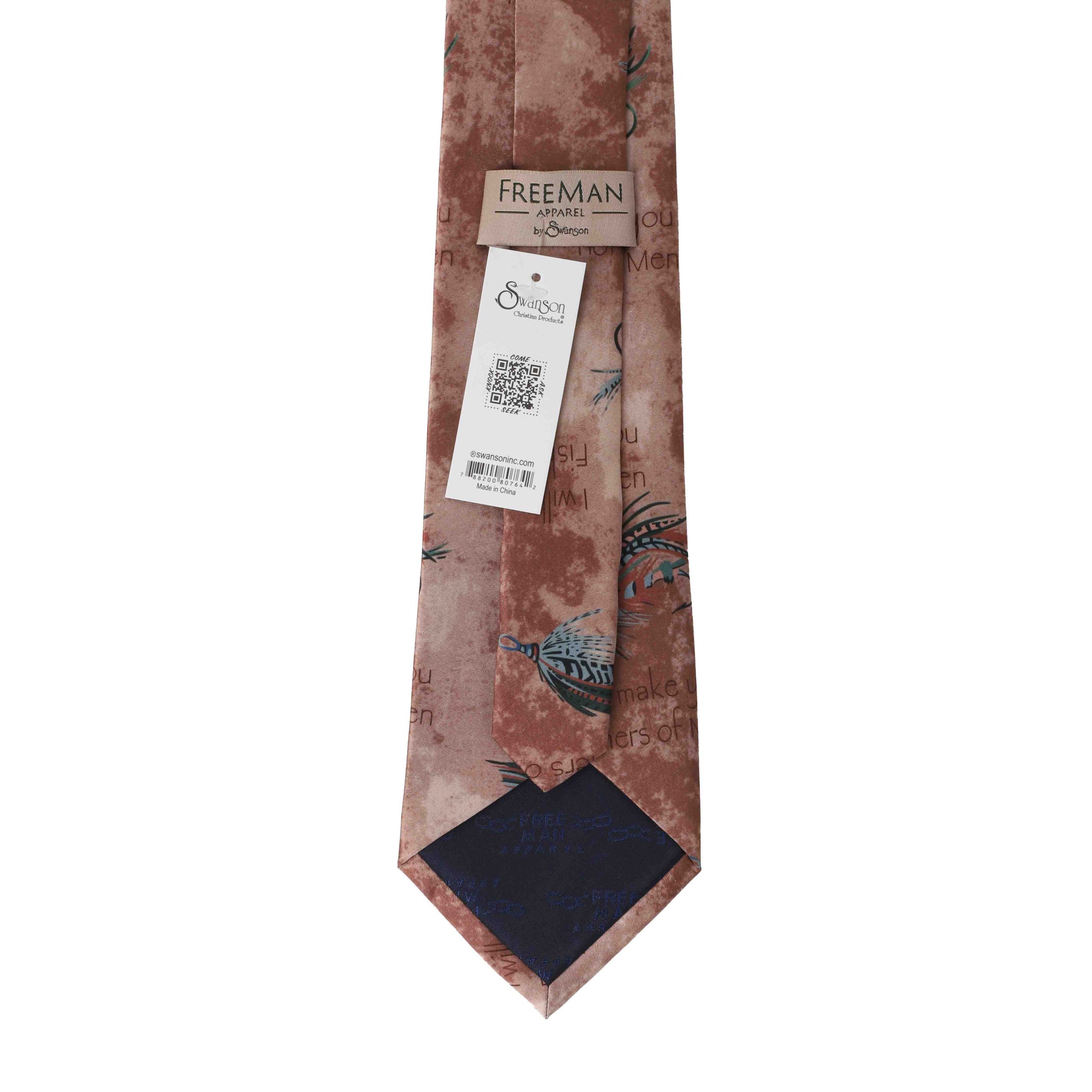 Freeman Tie Silk Fishers Of Men Bronze - Image 7