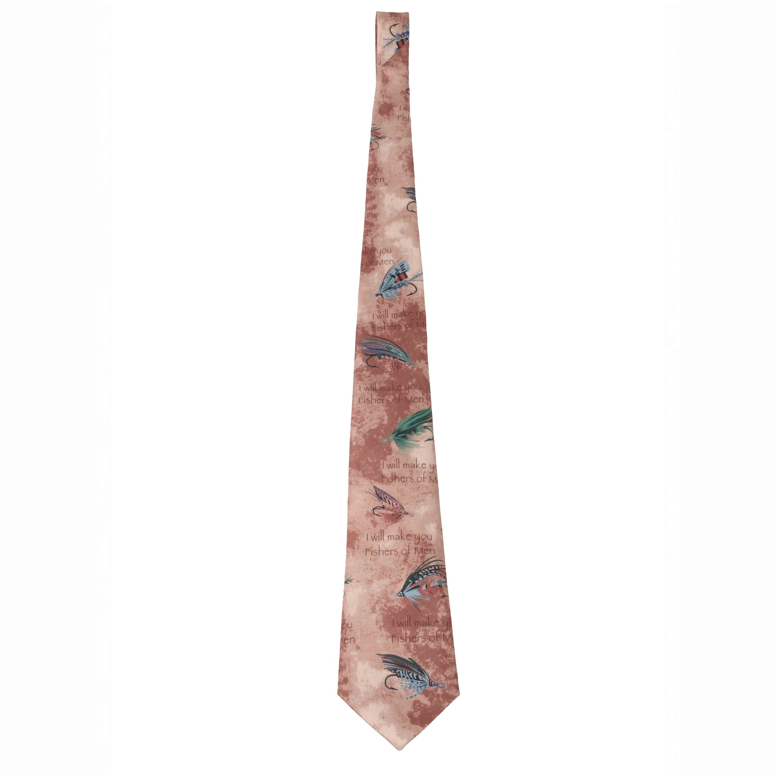 Freeman Tie Silk Fishers Of Men Bronze - Image 4