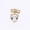 Badge Shield Usher Shaking Hands Welcome Pin- Swanson Christian Products