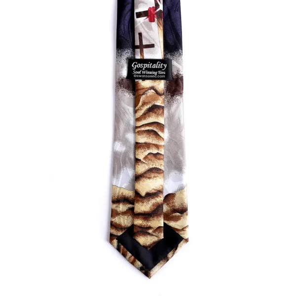 Tie Polyester - Three Crosses with Twinkle | Swanson Christian Products