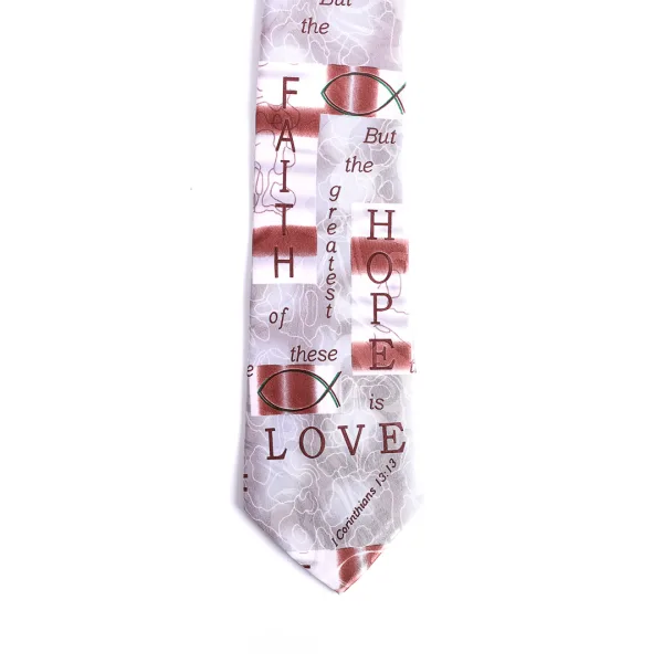 Tie Polyester - Faith Hope Love 1 Cor. 13:13 | Swanson Christian Products