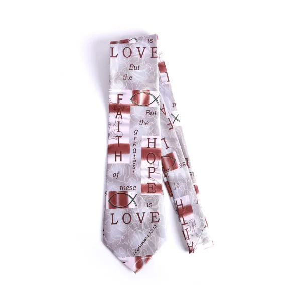 Tie Polyester - Faith Hope Love 1 Cor. 13:13 | Swanson Christian Products