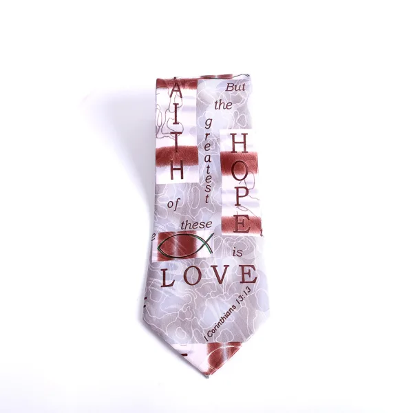 Tie Polyester - Faith Hope Love 1 Cor. 13:13 | Swanson Christian Products