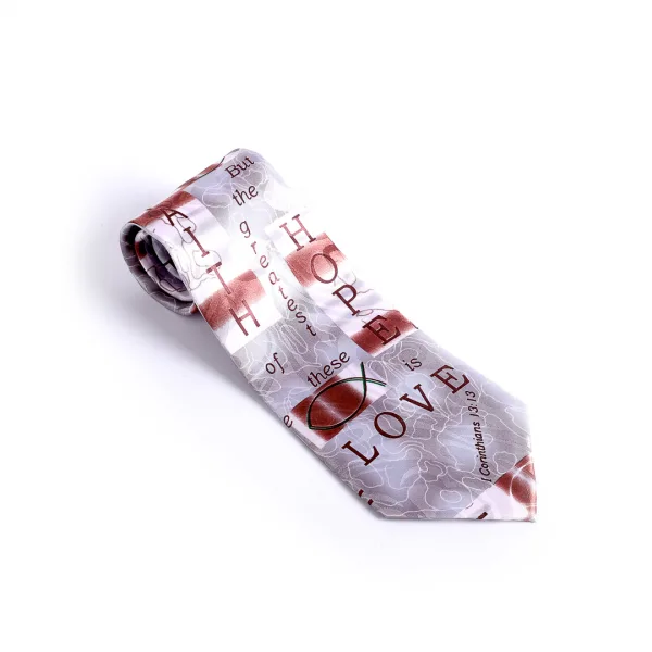 Tie Polyester - Faith Hope Love 1 Cor. 13:13 | Swanson Christian Products