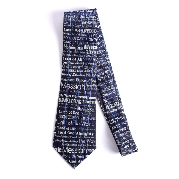 Tie Polyester - I Am - Navy | SWANSON CHRISTIAN PRODUCTS