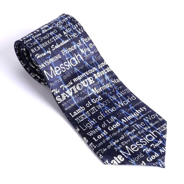 Tie Polyester - I Am - Navy | SWANSON CHRISTIAN PRODUCTS