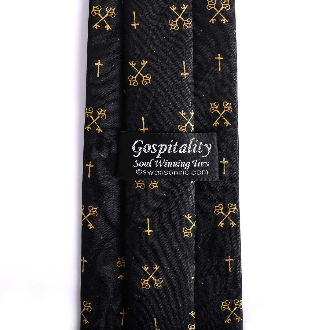 Tie Polyester - Keys To The Kingdom - Swanson Christian Products