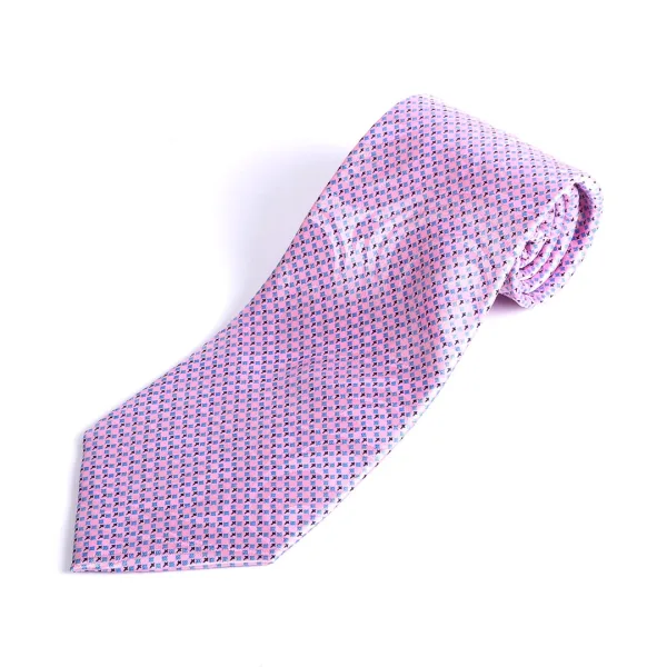 Tie Polyester - Diamond Cross - Pink - Swanson Christian Products