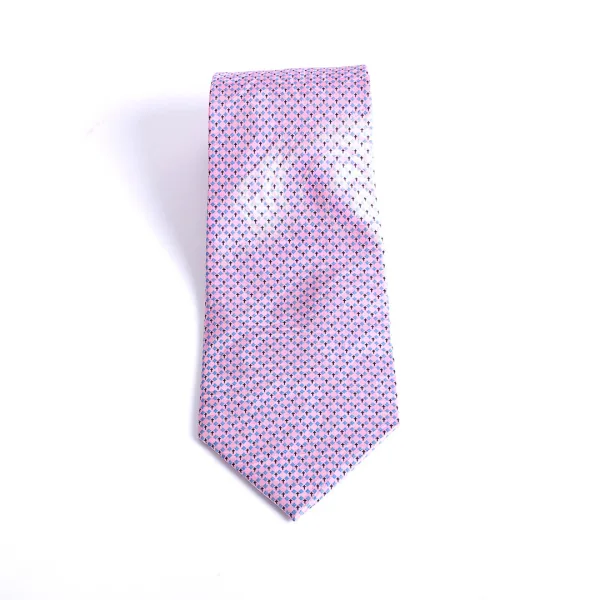Tie Polyester - Diamond Cross - Pink - Swanson Christian Products