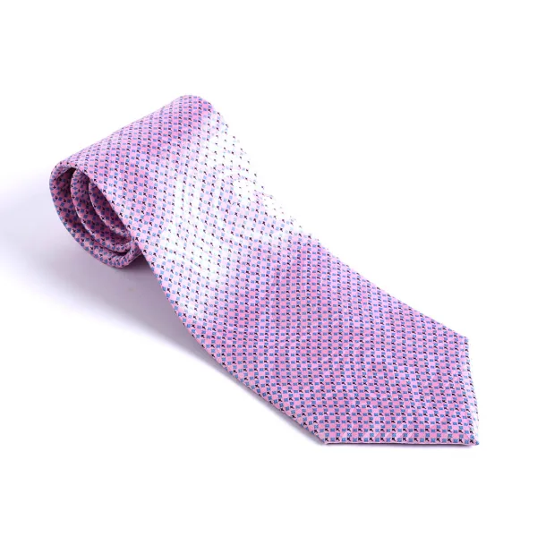 Tie Polyester - Diamond Cross - Pink - Swanson Christian Products