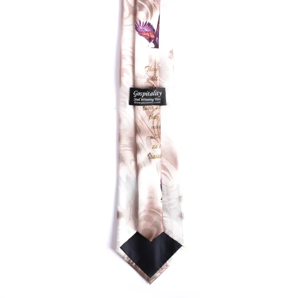 Tie Polyester - Isaiah 40:31 Eagles - Brown -Swanson Christian Product