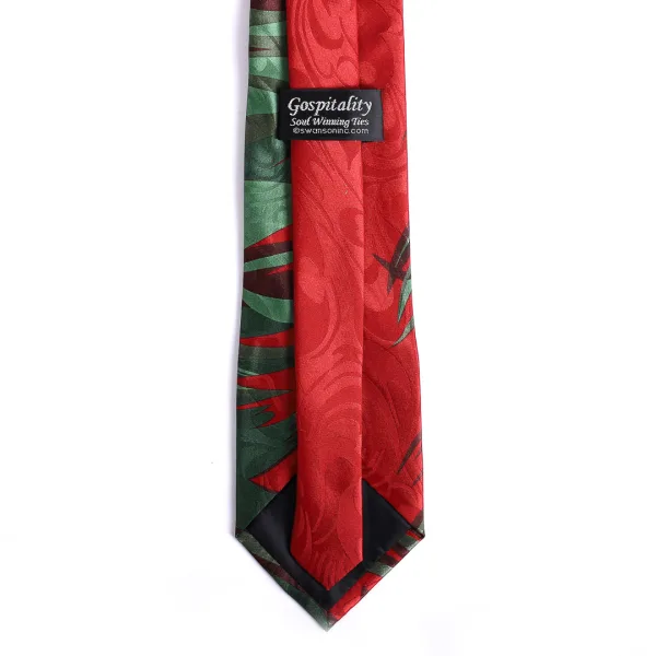 Tie Polyester - Celebrate Jesus - Red | Swanson Christian Products