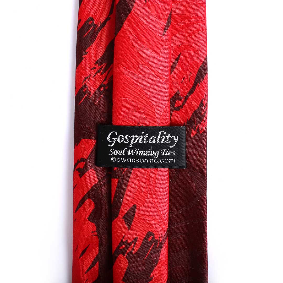 Tie Polyester - New Cross Red | Swanson Christian Products