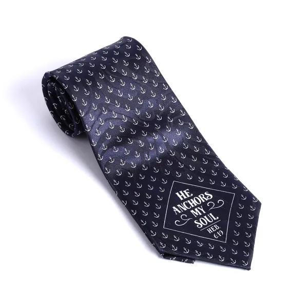 Tie Polyester - He Anchors My Soul | Swanson Christian Products
