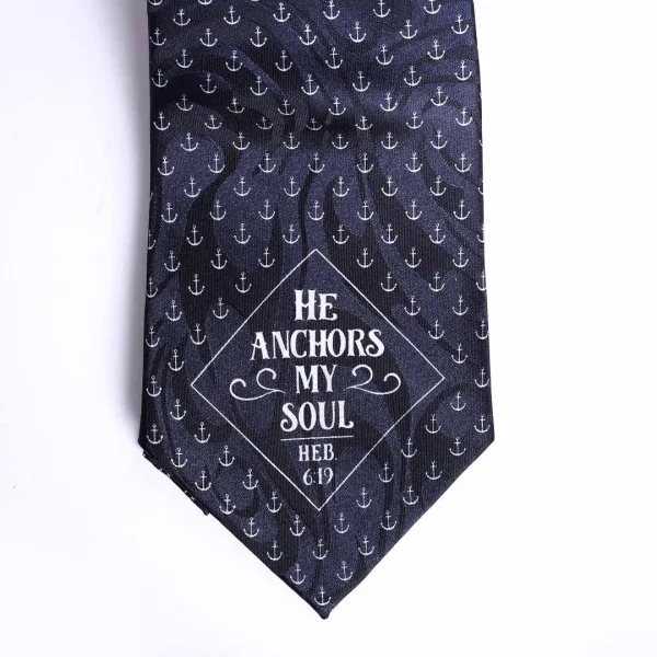 Tie Polyester - He Anchors My Soul | Swanson Christian Products