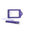 Luggage Tag Leatherette Great Love Purple- Swanson Christian Products