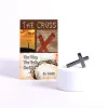 Hematite Pocket Cross & Card- boxed displayed- Swanson Christian Products