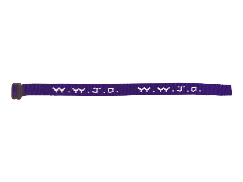 thumbnail image 2 of (5-Pack) Original WWJD Woven Bracelets - What Would Jesus Do - Assorted Colors? 2 of 3