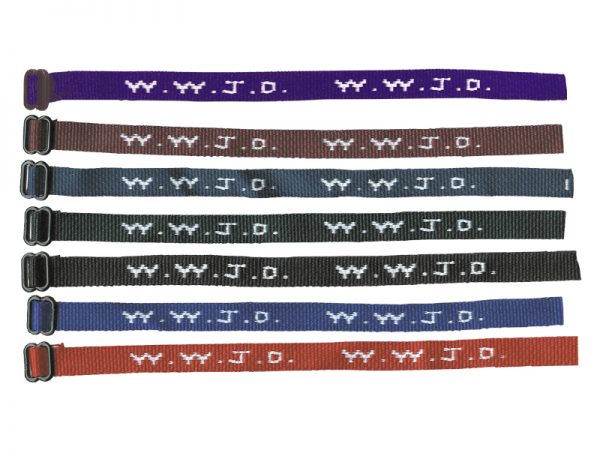 W. W. J. D Bracelet Woven- Assorted Color_ Swanson Christian Products