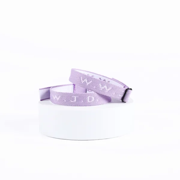 woven wwjd bracelets - violet