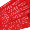 Bracelet Woven God Loves You Red- Swanson Christian Products